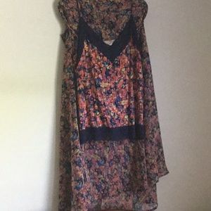 Skirt and teddie from j c Penney both large.